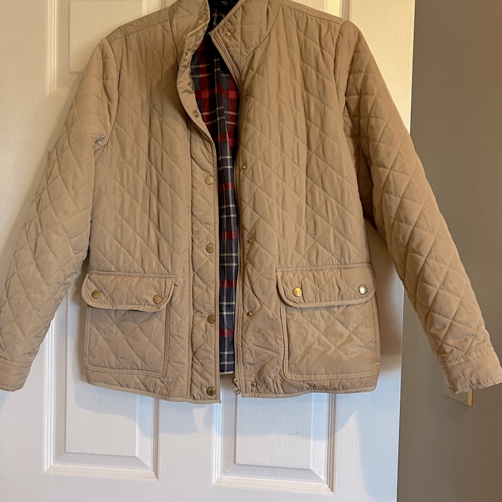 Tan Quilted Women's Jacket